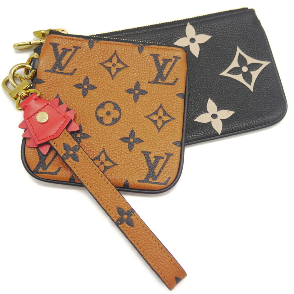 LOUIS VUITTON Pochette Trio Crafty Collection Monogram Empreinte Pouch M69516...